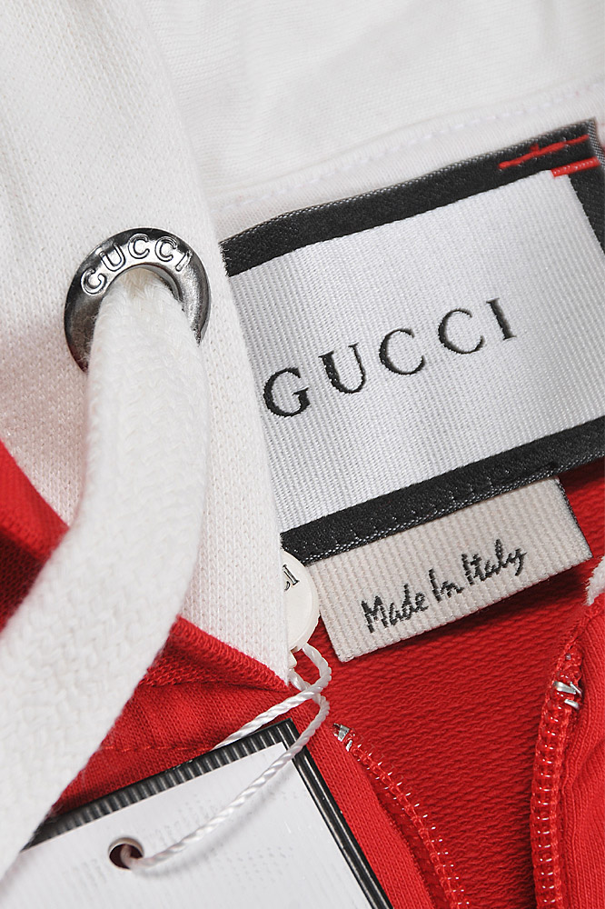 Mens Designer Clothes | GUCCI men's cotton hoodie with signature stripes 180